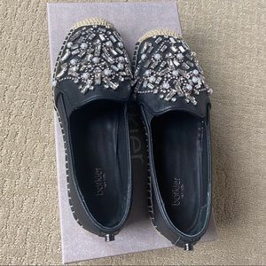 Botkier Sloan Black Jeweled Espadrille. Size 5.5